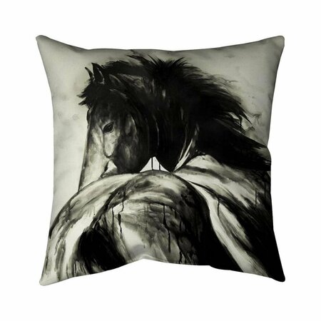 FONDO 20 x 20 in. Classical Horse-Double Sided Print Indoor Pillow FO2775544